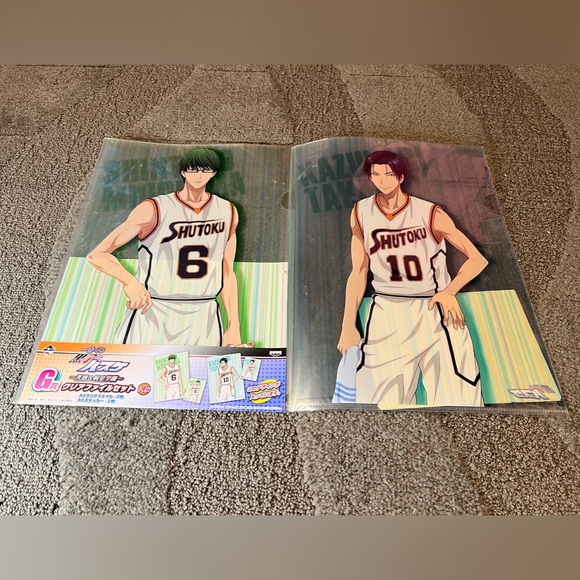 Kuroko’s Basketball Clear File Folder Anime Japan Exclusive Set of 2 w/ Stickers - Picture 1 of 4